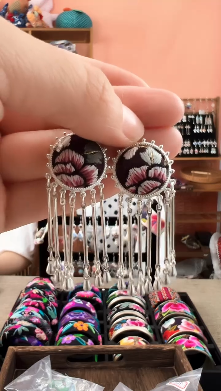 织绣艺枝独绣老绣饰品144