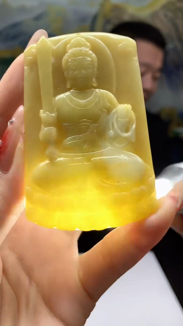 【闪购商品】定制翡翠未镶嵌1064ry-毛货挂件81