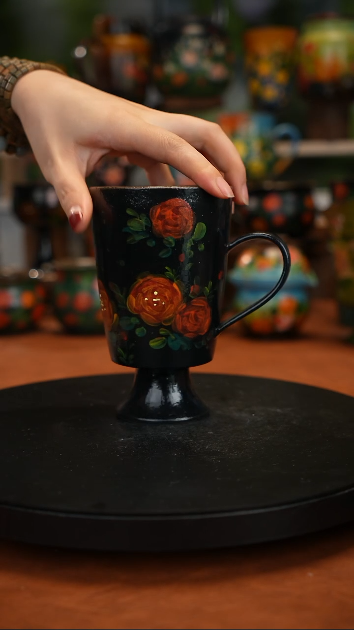 紫砂油画手绘釉 下彩