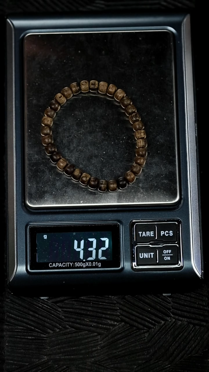 【闪购商品】沉香手串文莱九九沉6.9mm重4.32克