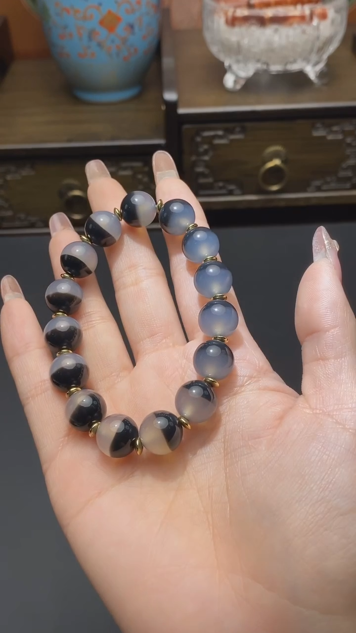 【闪购商品】玛瑙/玉髓手串未镶嵌一线手串