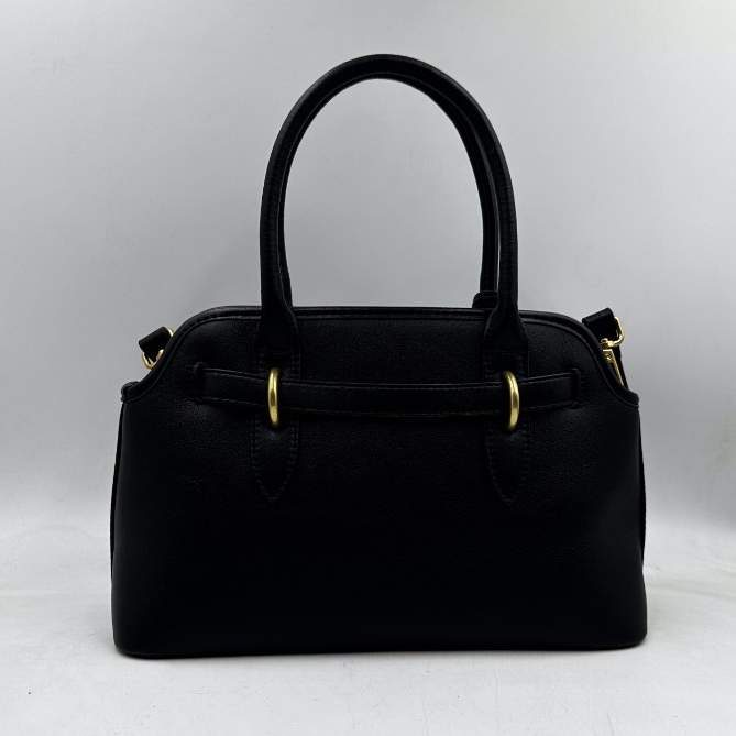 LQ-25年【王心凌同款】黑色手提斜挎真皮小贝壳-26cm-0578