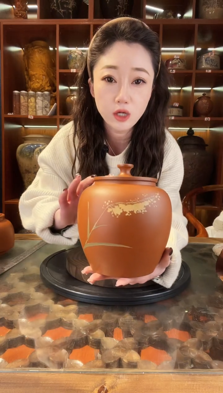 【闪购商品】缸云南建水紫陶复烧小茶罐@82