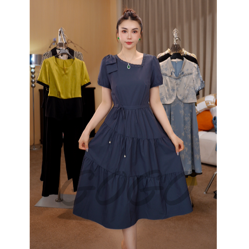 G6611连衣裙2025新款女夏季气质名媛减龄轻奢高级感