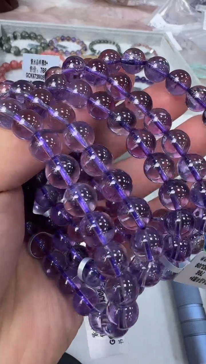 【闪购商品】水晶手链未镶嵌GCK673约9mm多样性发一件