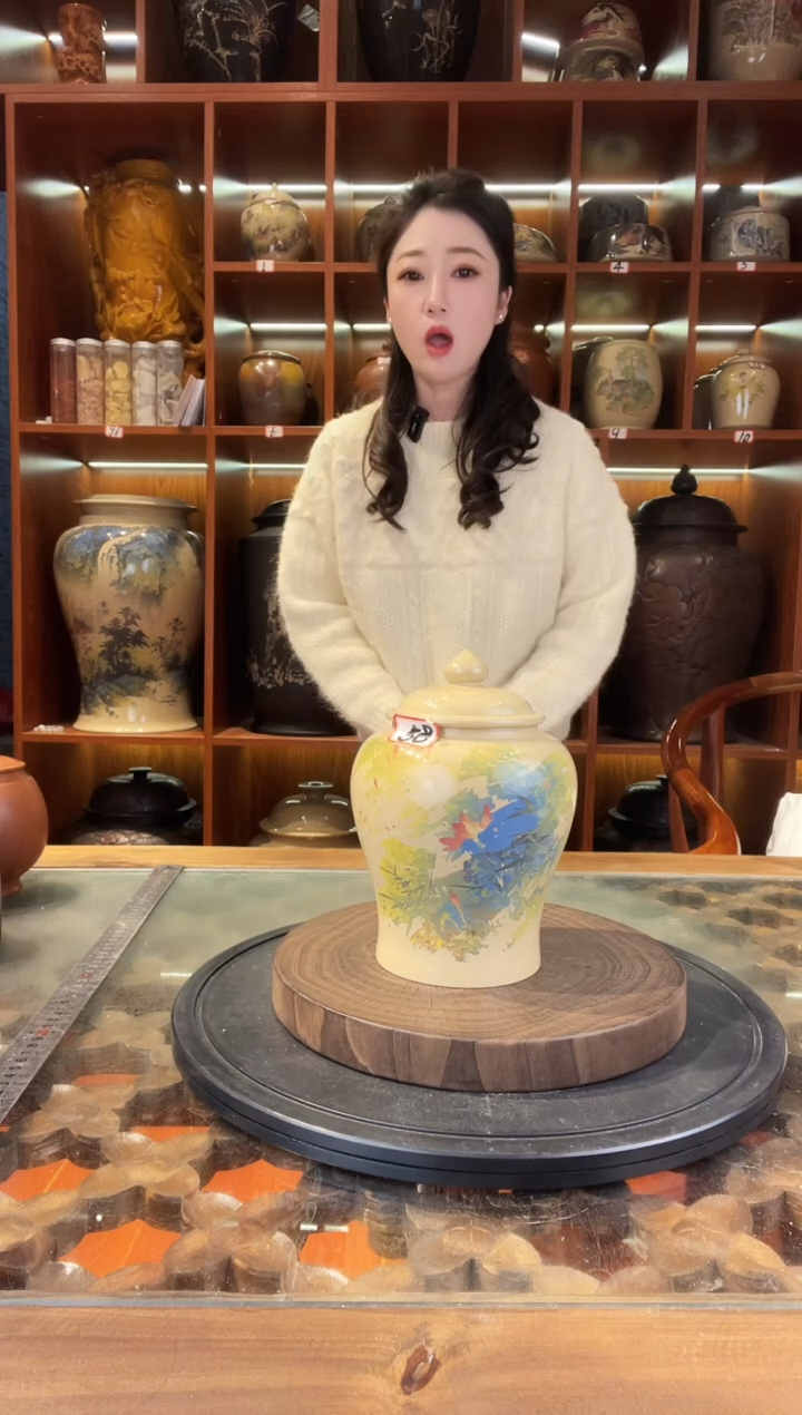 【闪购商品】缸李旭泽作品小茶罐@58
