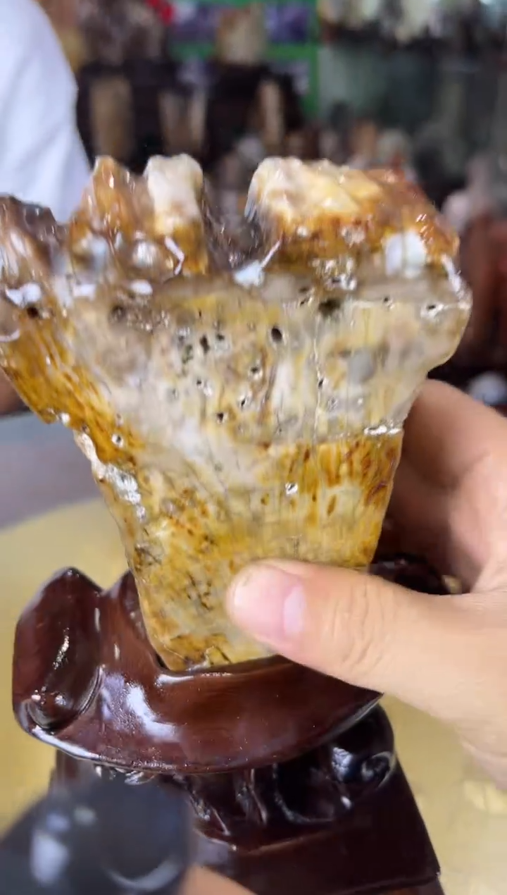 缅甸天然树化玉摆件精品