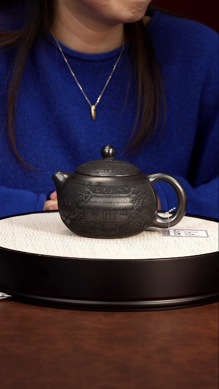 茶壶紫砂宜兴紫砂 荷花西施石黄 李恒杨