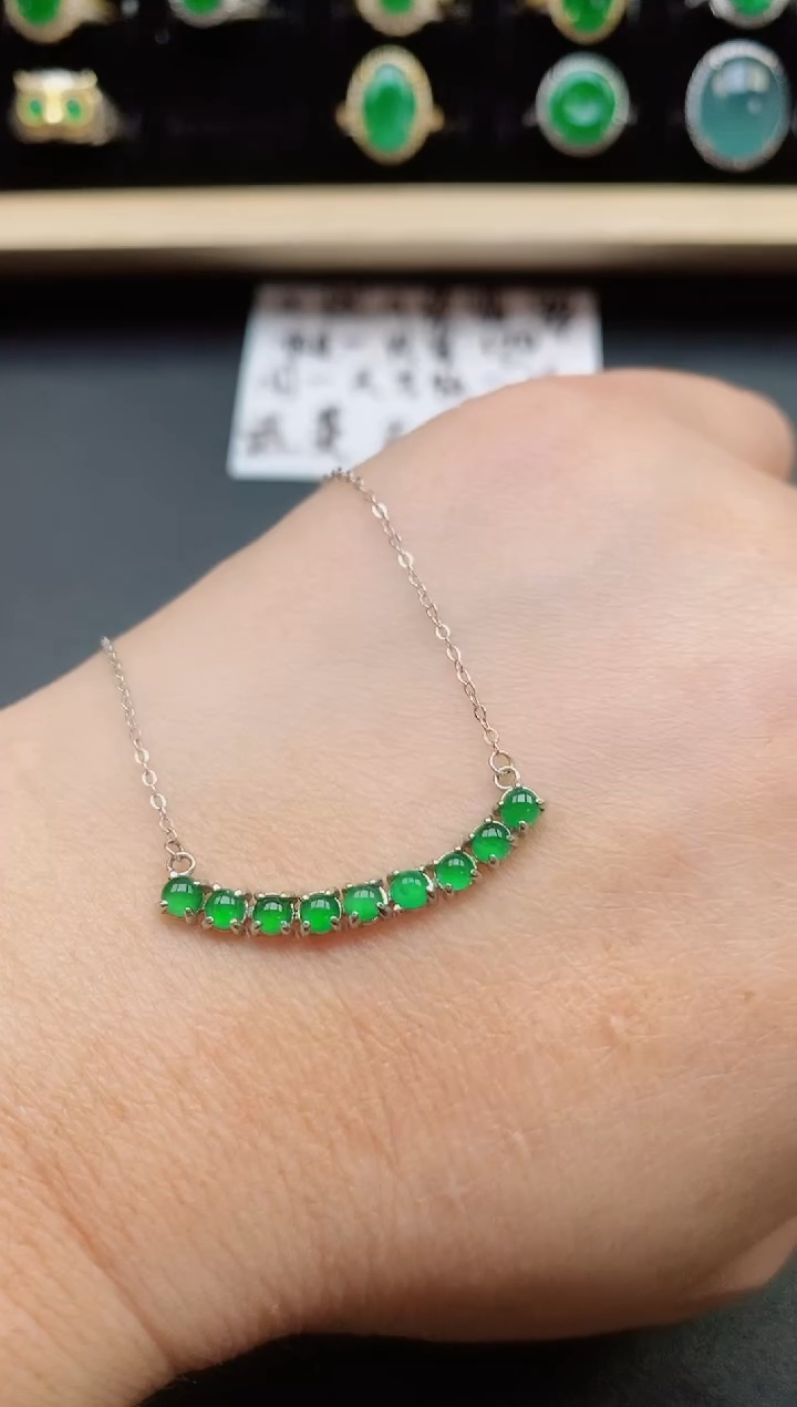 翡翠银S925镶嵌吊坠(不含链)321321