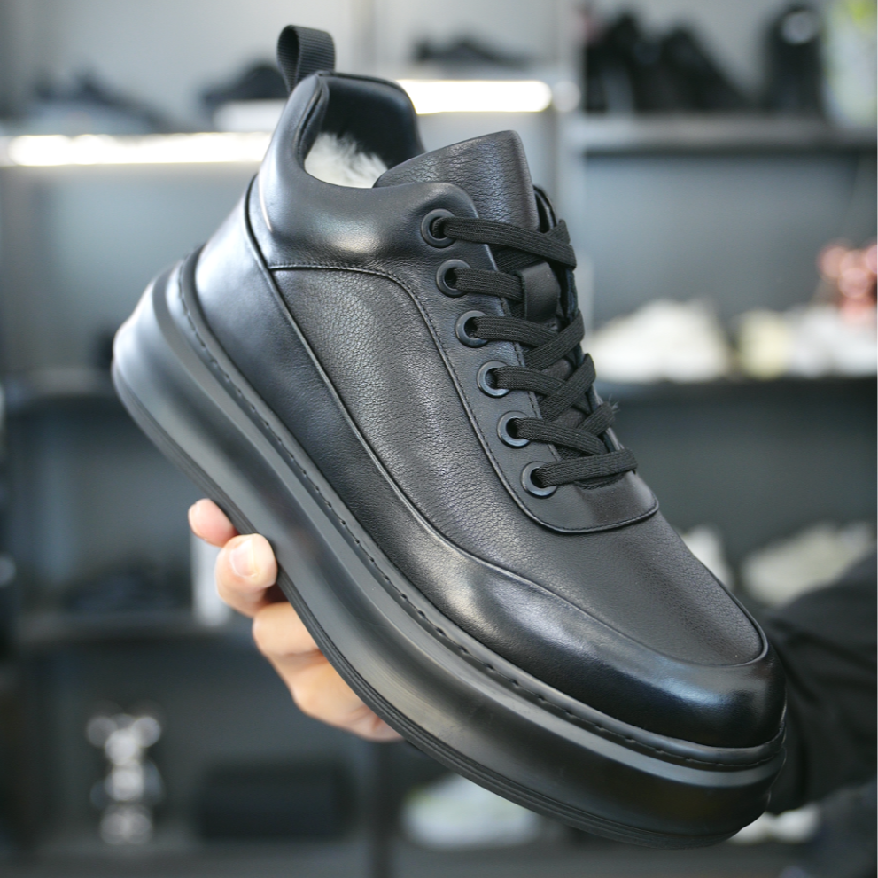 7083-冬季吸汗透气2025头层牛皮男士休闲皮鞋四季微增高软底