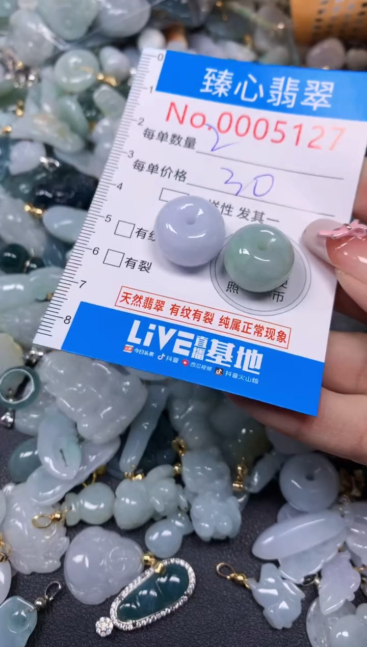 【闪购商品】翡翠颈饰未镶嵌含绳0005127