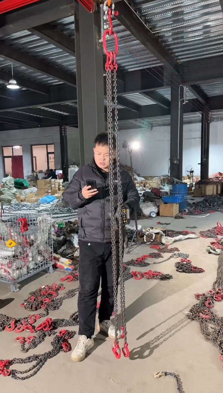 索具4吨2米6mm链条四腿羊角吊钩一套