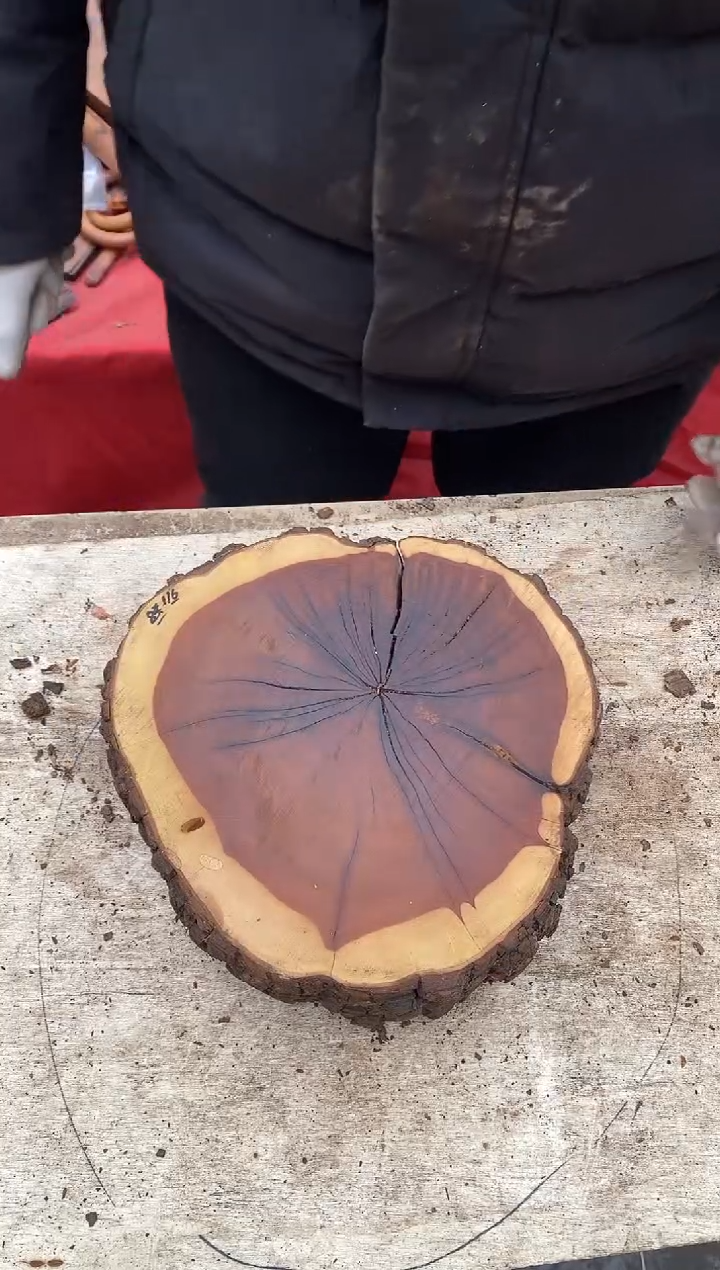 枣木【58】号原木段，尺寸随型