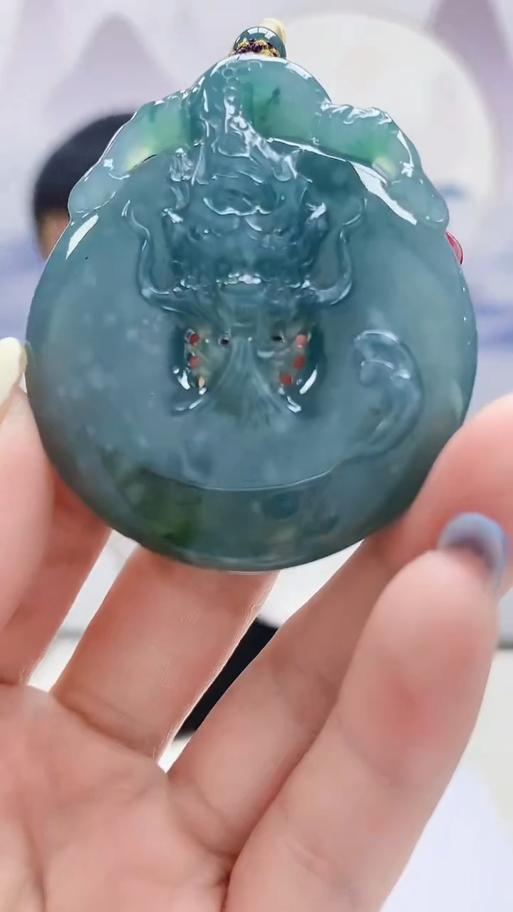 未镶嵌定制翡翠4898lr-毛货挂件14