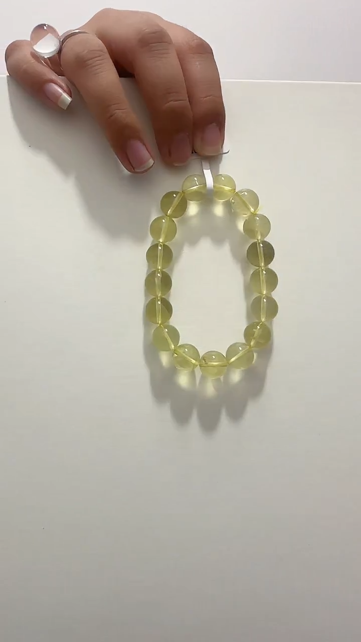 未镶嵌手链烟晶天然黄水晶手链86