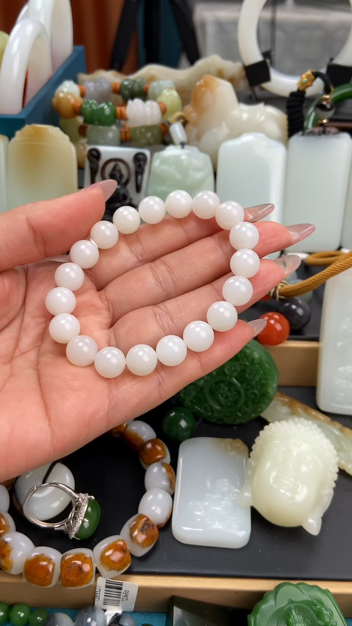 未镶嵌手串和田玉手串