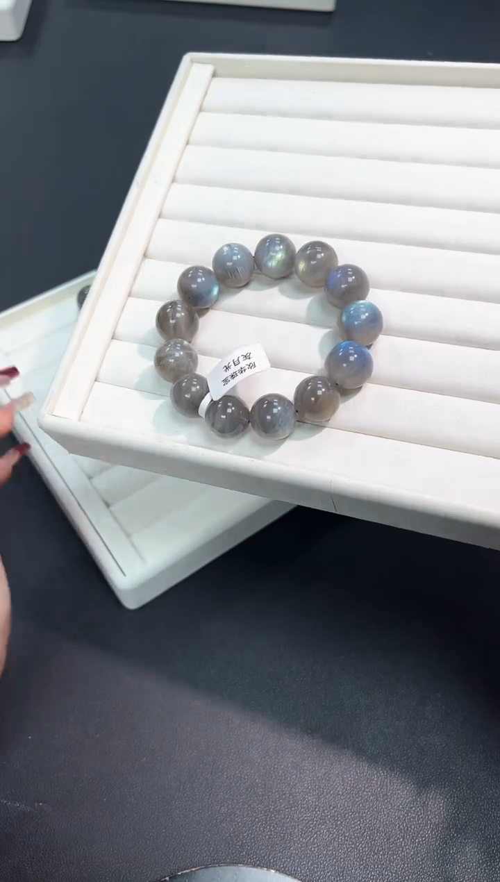 【闪购商品】长石手串未镶嵌10G多样性发其一/1条16mm默认微瑕
