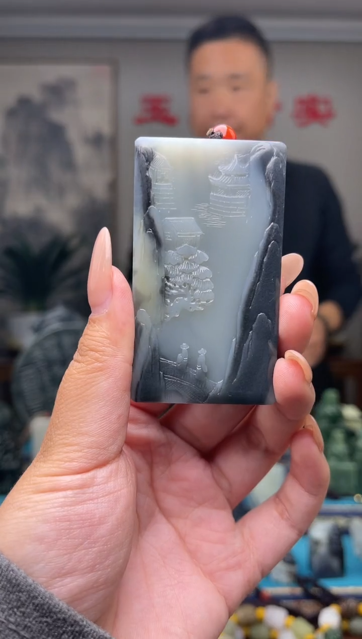 未镶嵌和田玉挂件1