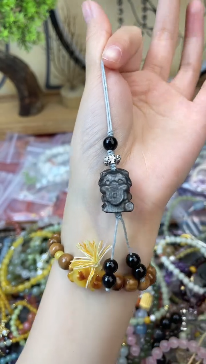 【闪购商品】黑曜岩挂件未镶嵌203