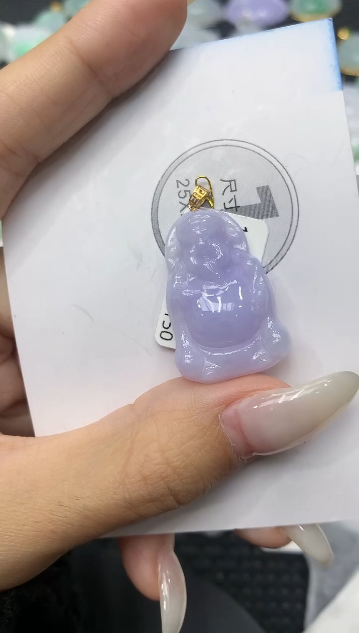 颈饰18K金镶嵌翡翠11111111111