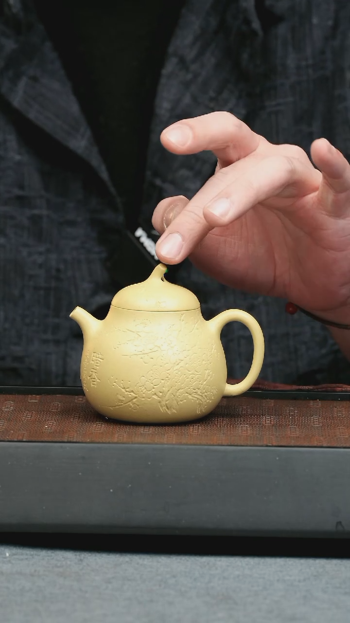 【闪购商品】紫砂茶壶五堂 小茄瓜-暗香