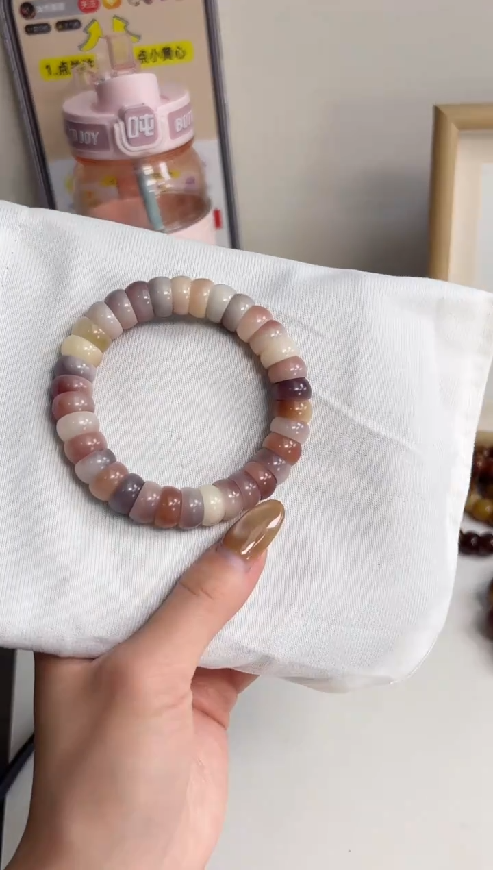 手串菩提根/象牙果沐e75紫美人玉化碗肠12mm手串