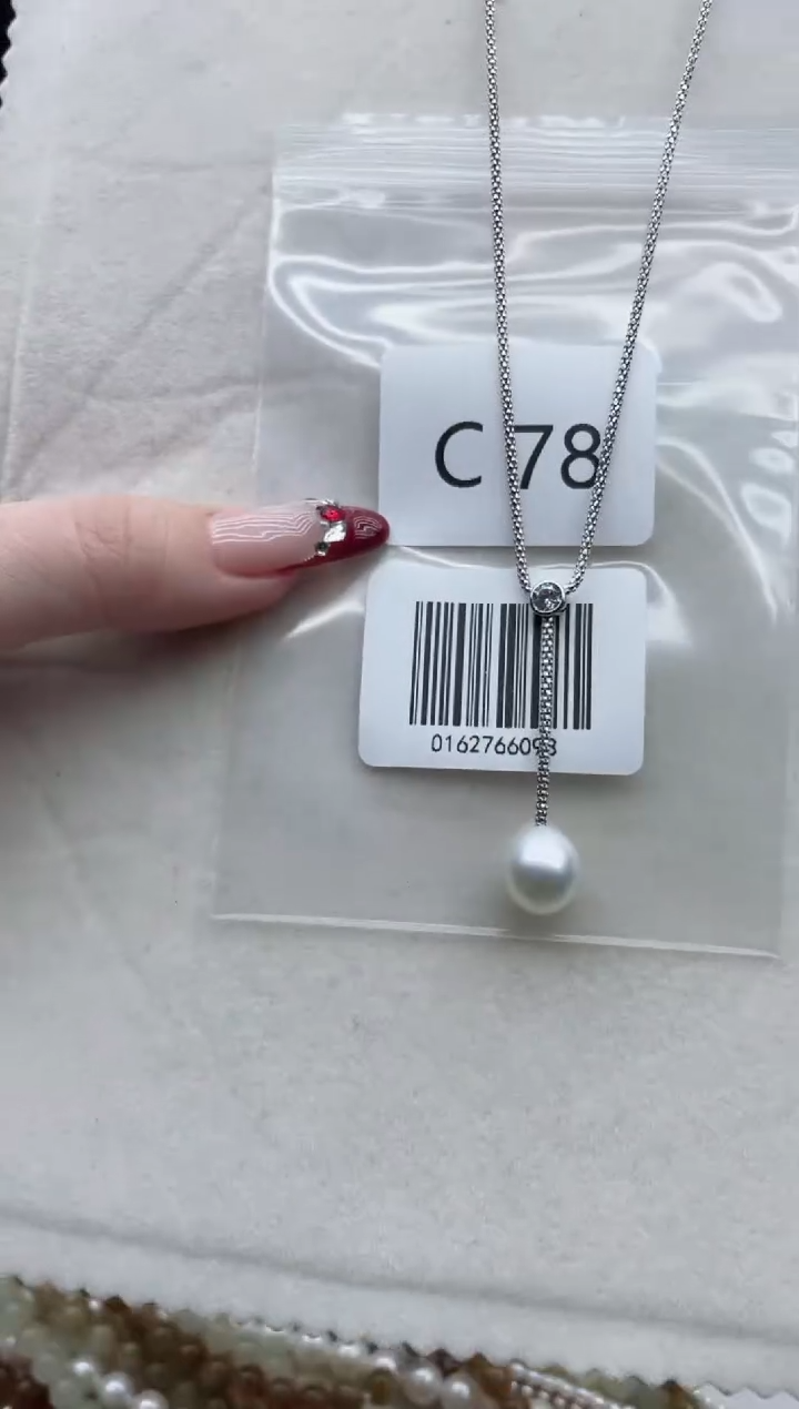 【闪购商品】海水珍珠套链银S925镶嵌C78