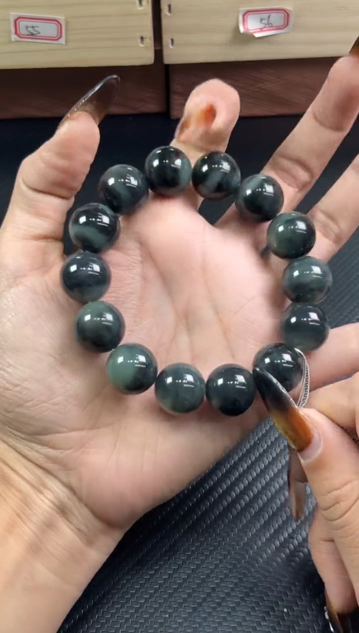 未镶嵌手串和田玉若羌微色差卡16