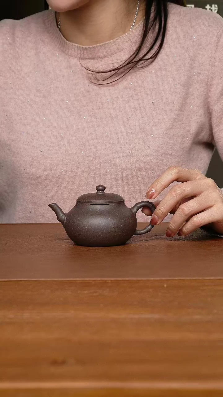 【闪购商品】紫砂茶壶潘井龙老师 竹韵 天青泥170cc