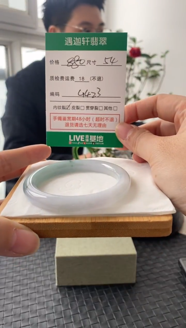 未镶嵌手镯翡翠G423 圈口54