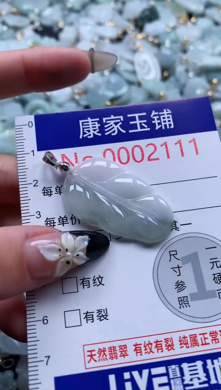 翡翠未镶嵌吊坠(不含链)2111