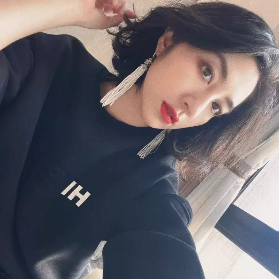 铜合金耳饰 白珠 流苏 珠珠流苏 耳钉复古法式气质