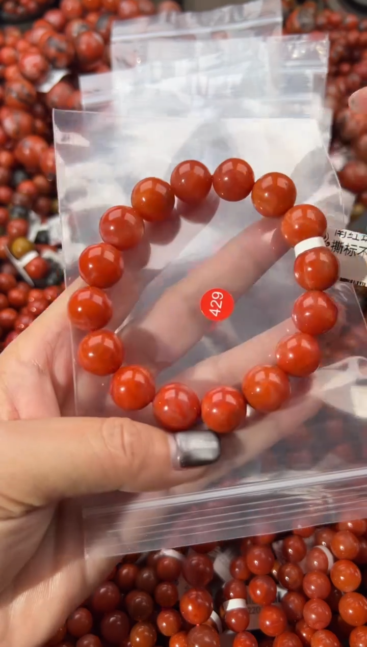 未镶嵌手串南红玛瑙13+