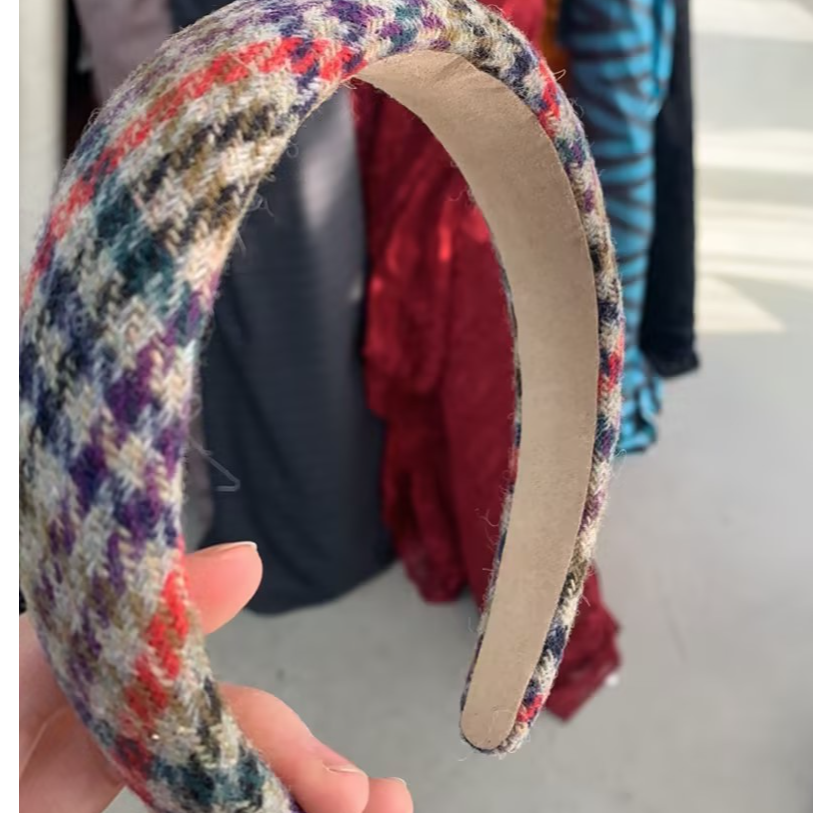 格纹 发箍 布料 服装 面料DIY手工布艺