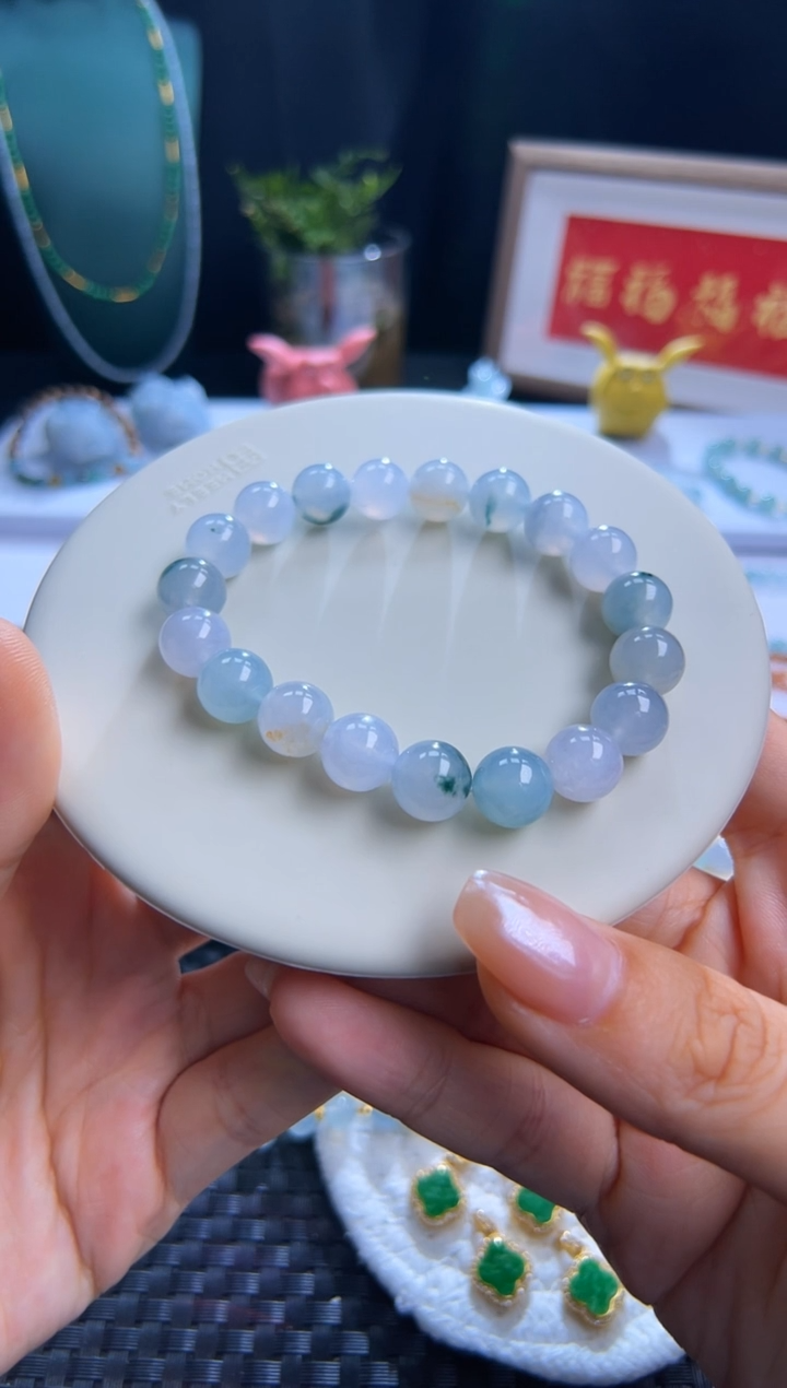 未镶嵌手串翡翠卡10特色料素圈