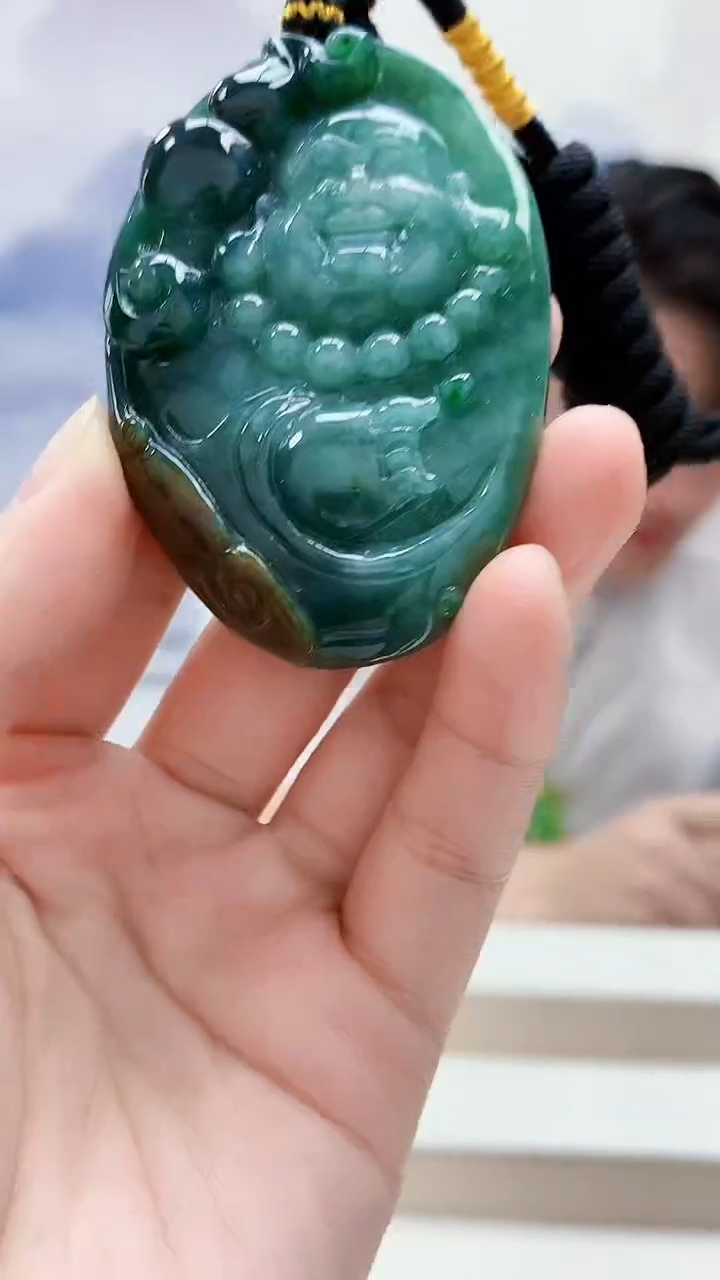 未镶嵌定制翡翠5060lr-毛货挂件23