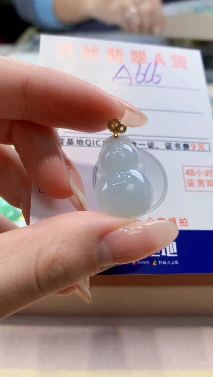 颈饰未镶嵌翡翠天然翡翠挂件  