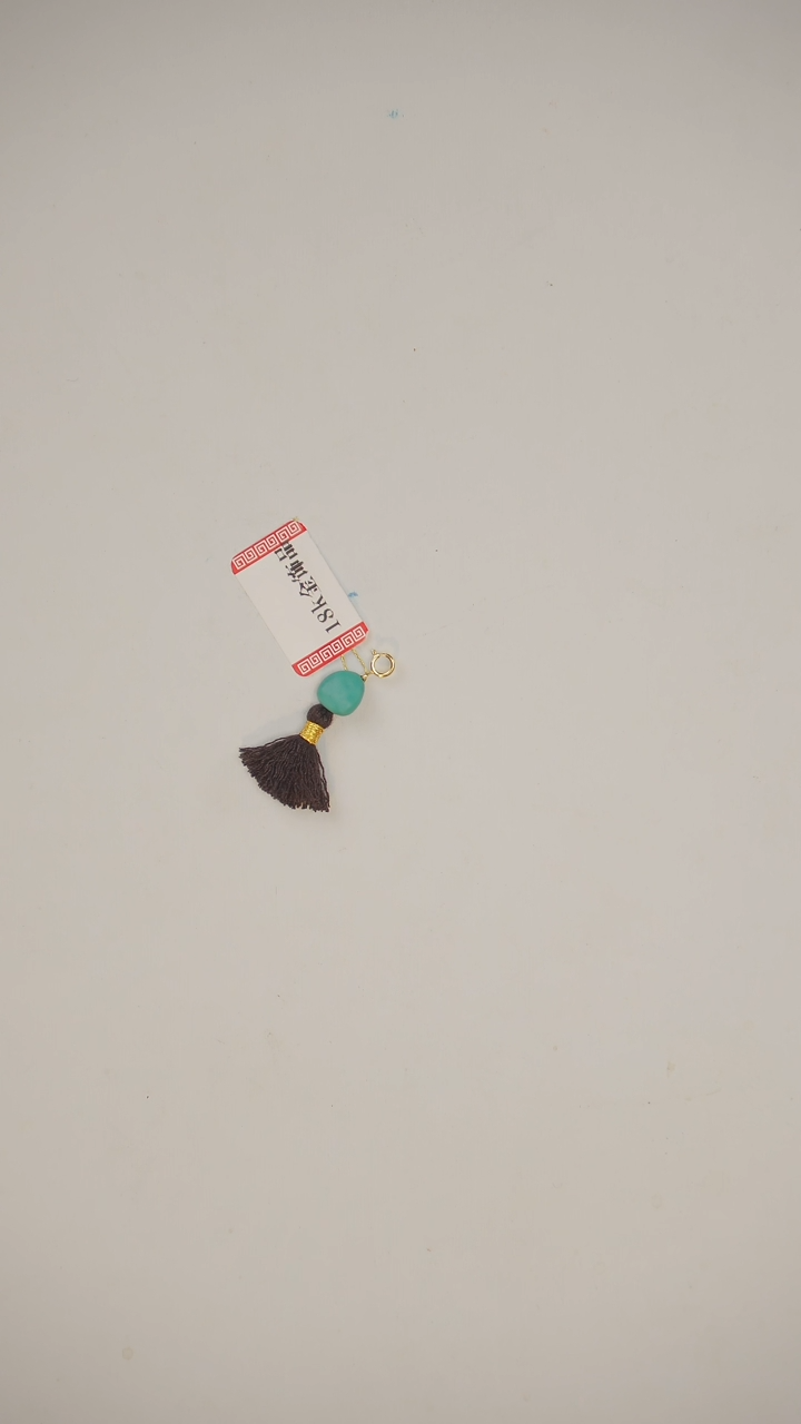 【闪购商品】绿松石吊坠(不含链)18K金镶嵌吊坠