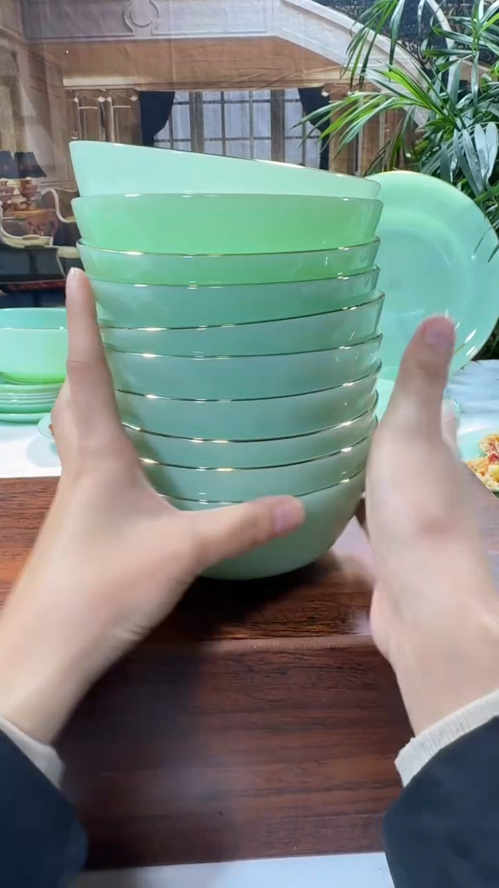 【闪购商品】.... 5.5英寸玉瓷碗10个口径13.8厘米