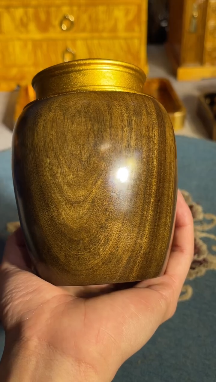 乌木类成套家具乌木茶叶罐 24