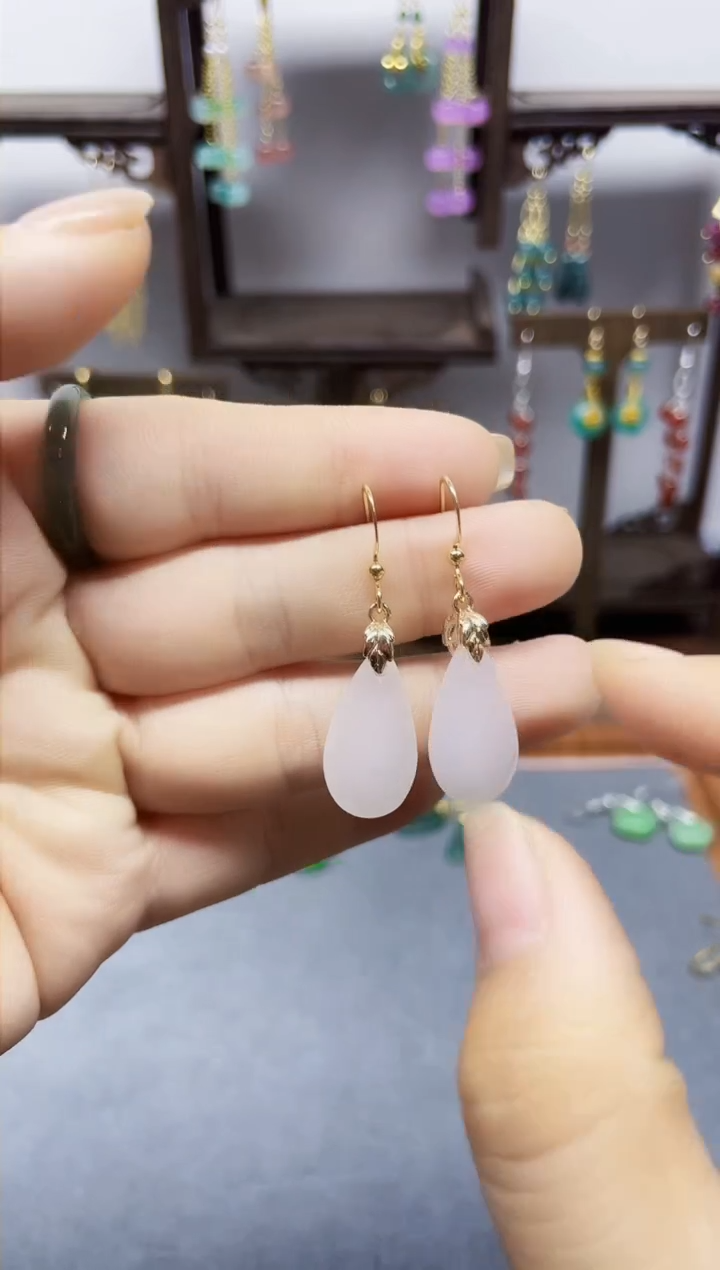 未镶嵌和田玉耳饰118000