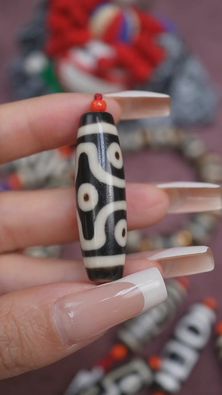 【闪购商品】玛瑙/玉髓颈饰未镶嵌蚀花玛瑙珠定制编绳