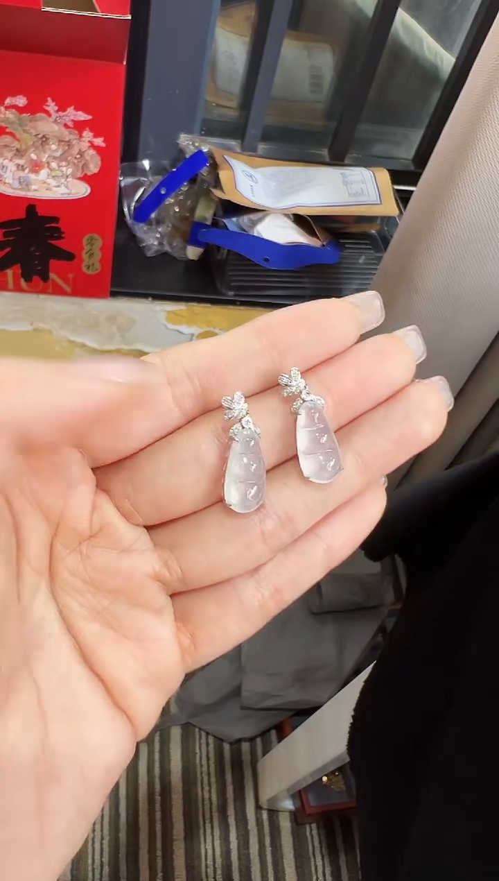 【闪购商品】翡翠耳饰18K金镶嵌DFZ0202-108