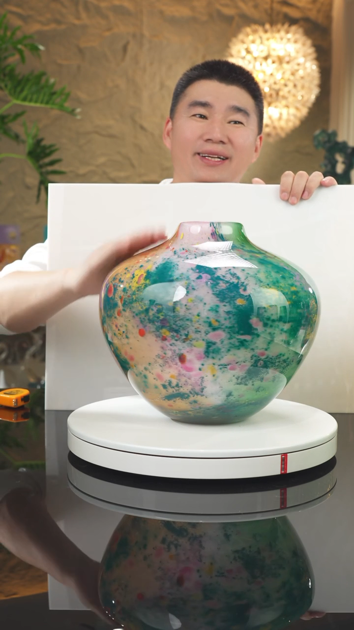 【闪购商品】瓷片设计款花瓶摆件