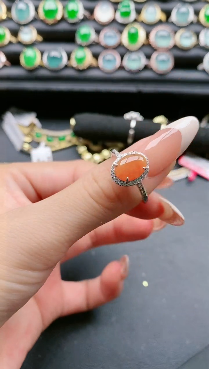 【闪购商品】翡翠戒指银S925镶嵌1111111