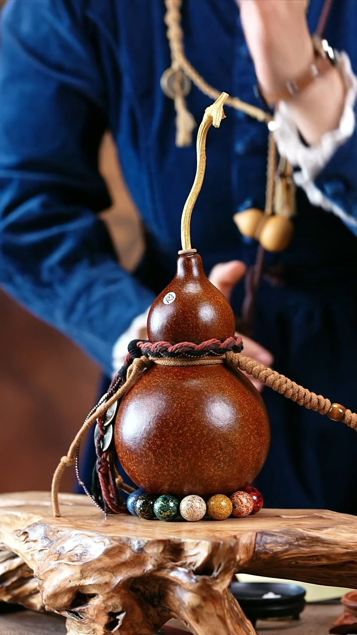 【闪购商品】162—光岳葫天然大漆酒葫芦不含漆珠