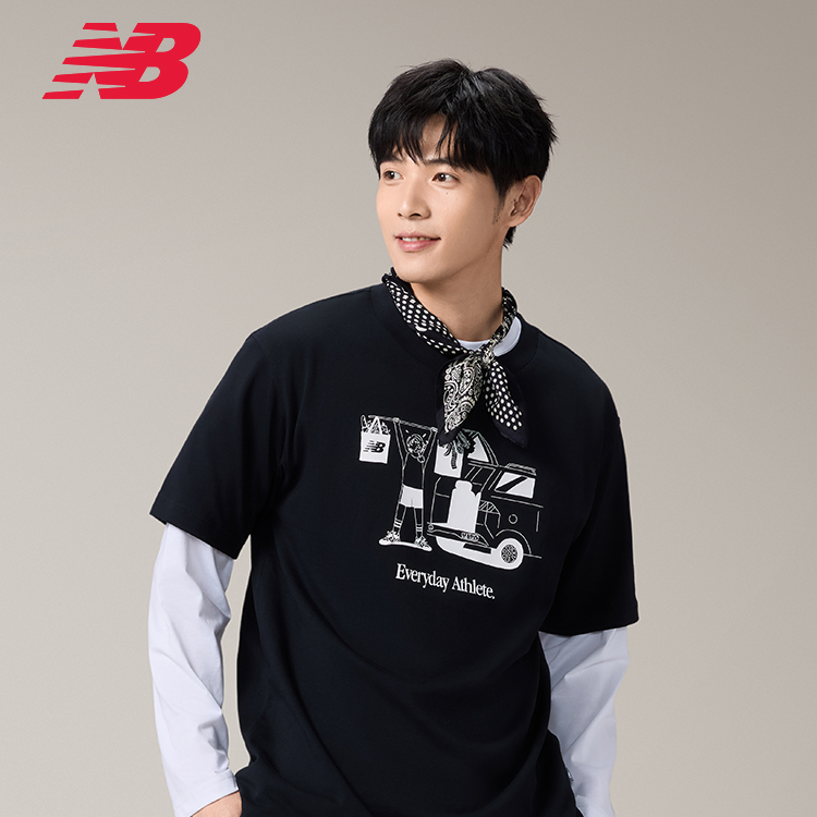 【跑者美学】New Balance NB官25夏季新款圆领短袖T恤MT51851