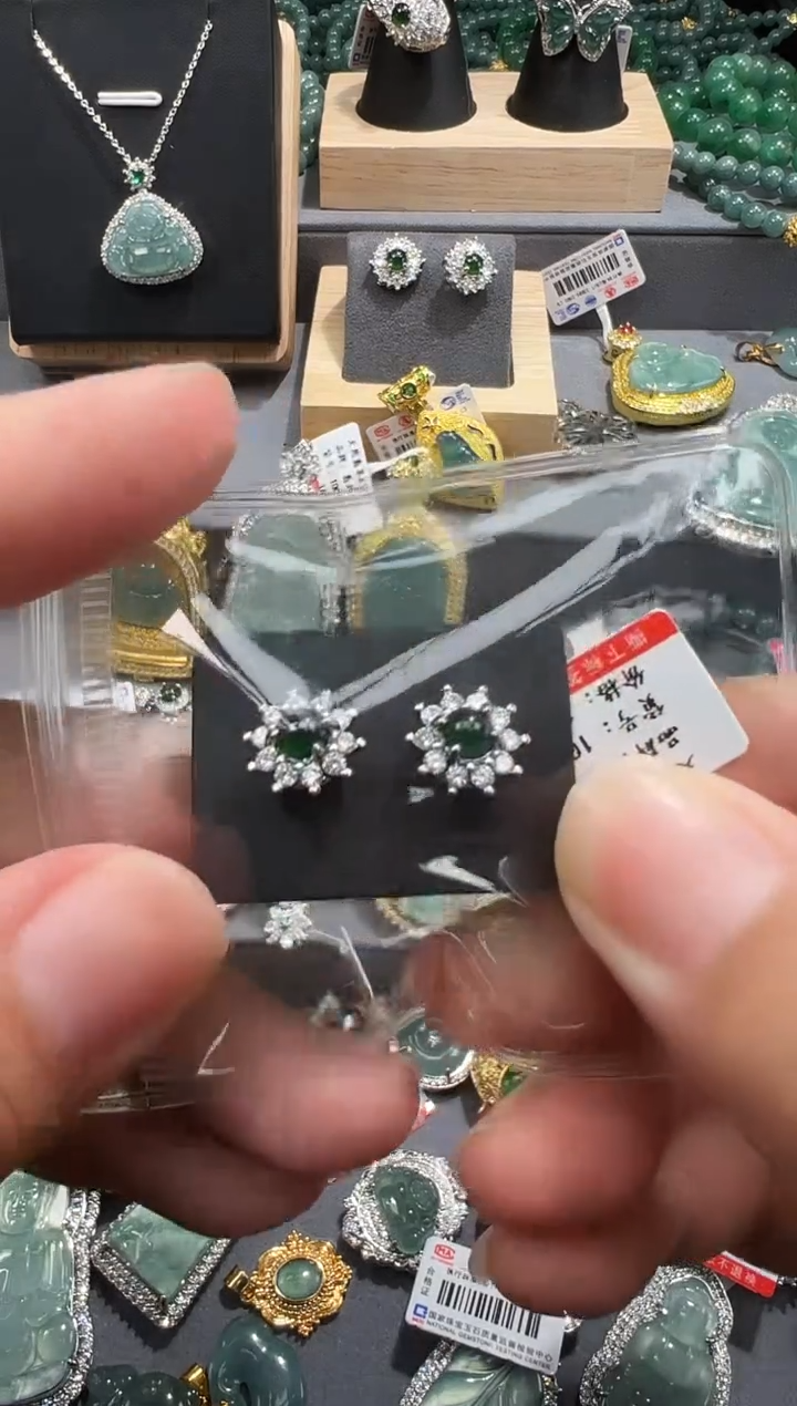 【闪购商品】翡翠吊坠(赠链)未镶嵌天然翡翠