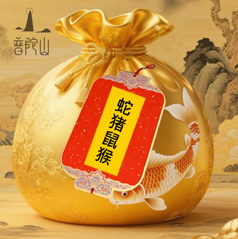1号；普陀山师傅推荐泰穗 手绘生肖福袋