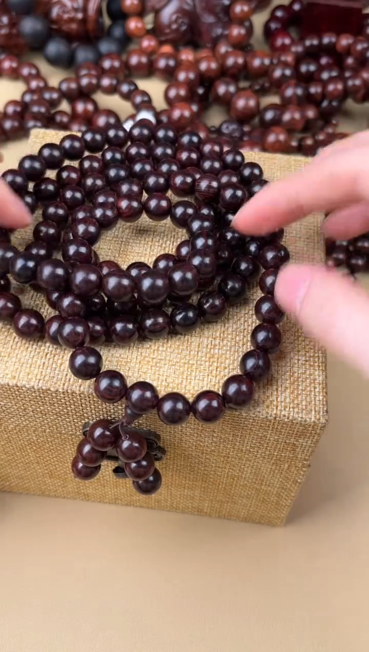 【闪购商品】黑酸枝木类手串/手链紫花梨1.0*108